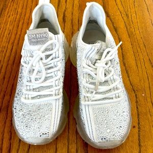 Women's White Sparkling Sneakers